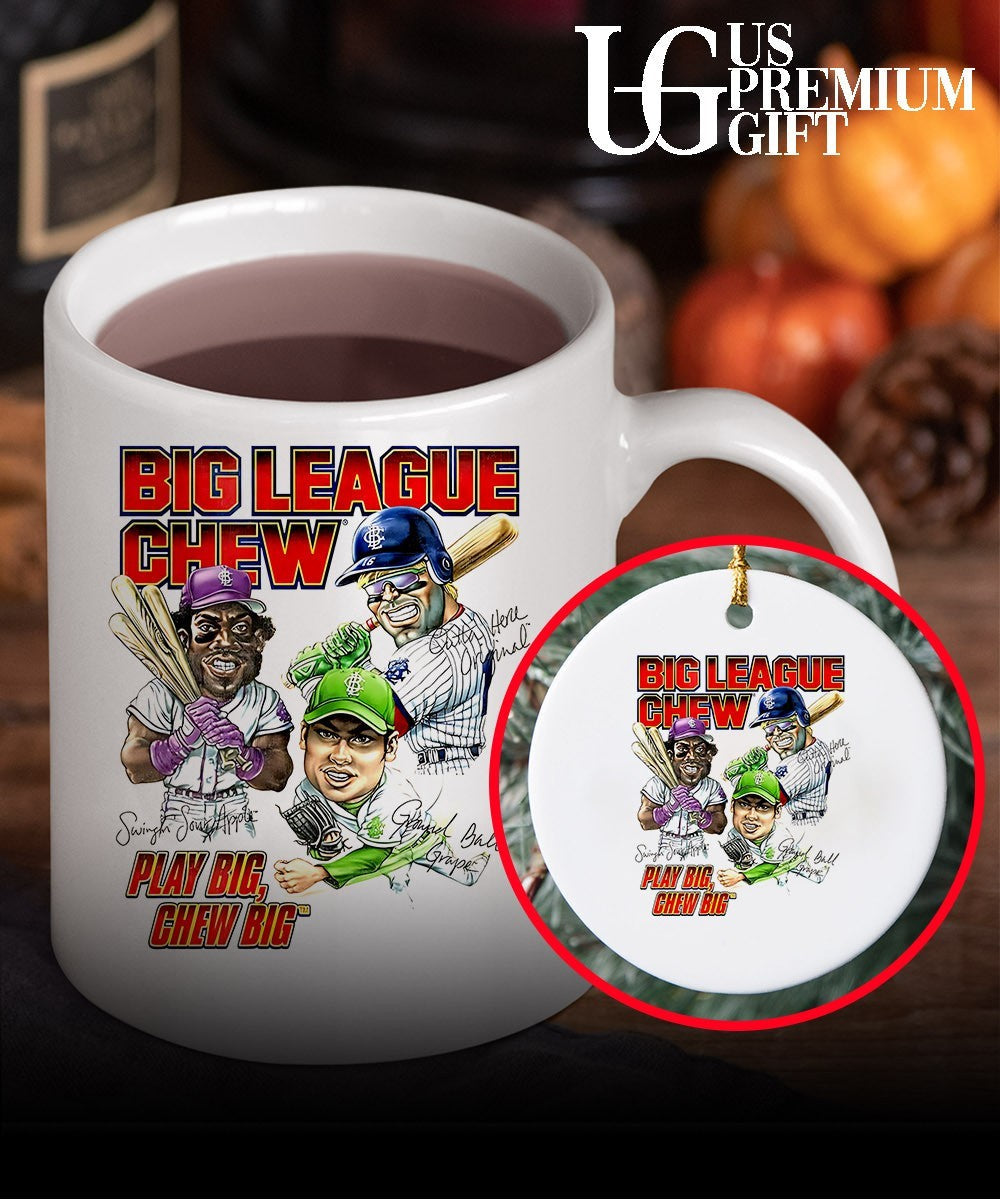 Big League Chew Play Big Chew Big Baseball Gum signature shirt