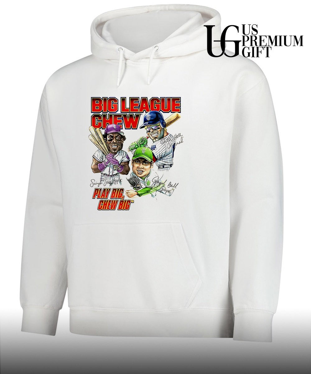 Big League Chew Play Big Chew Big Baseball Gum signature shirt