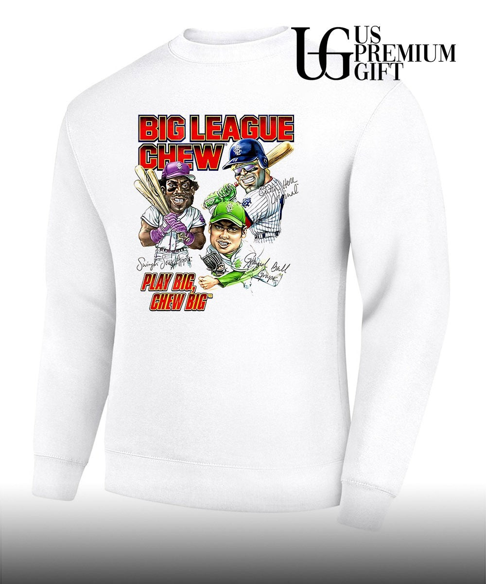 Big League Chew Play Big Chew Big Baseball Gum signature shirt