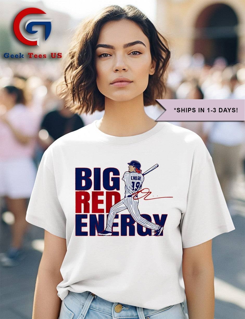 Big Red Energy Owen Caissie Chicago Cubs MLB signature shirt