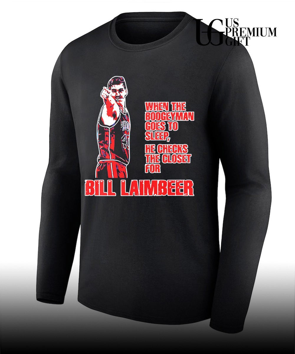 Bill Laimbeer Detroit Pistons NBA when the Boogeyman goes to sleep shirt