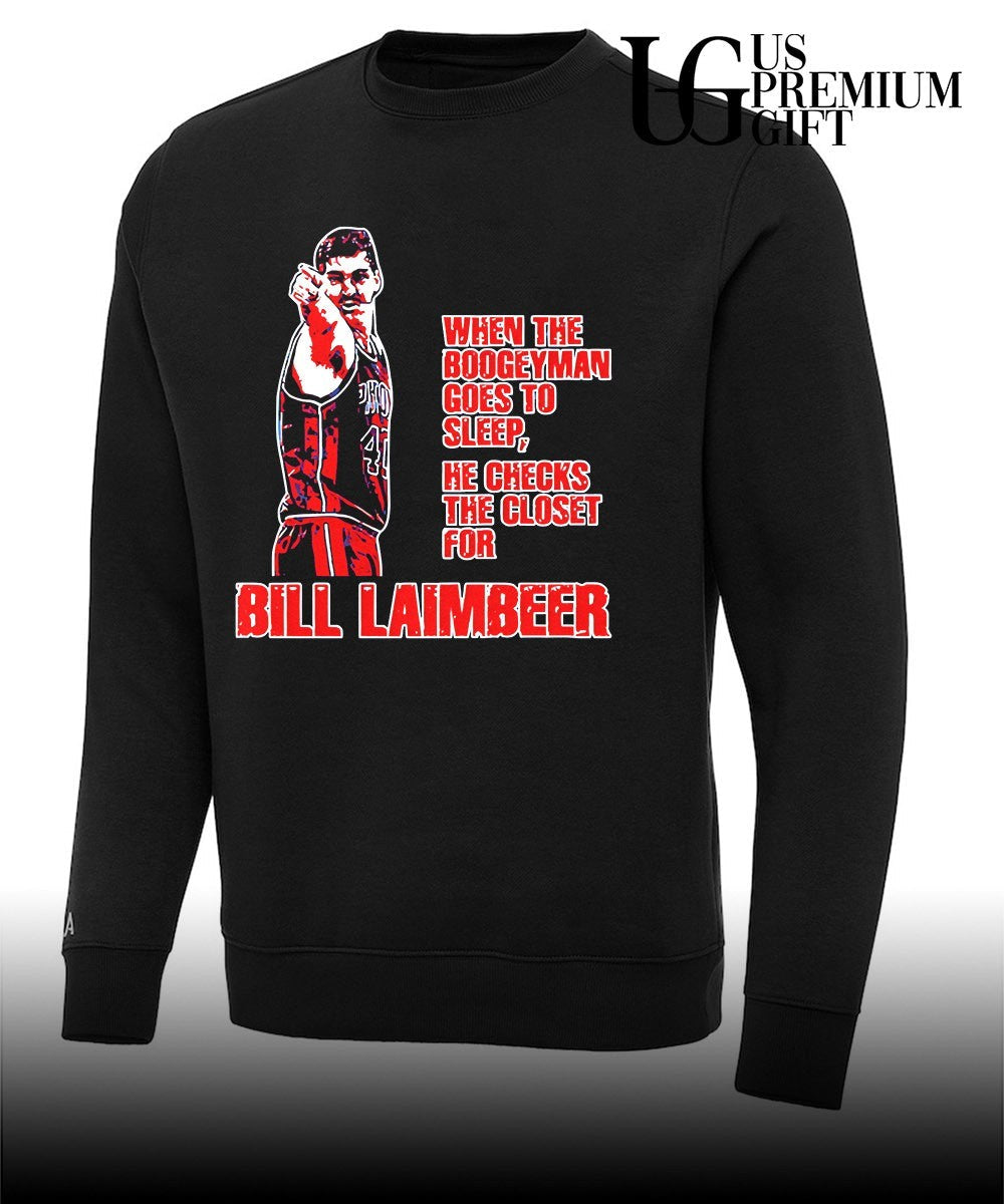 Bill Laimbeer Detroit Pistons NBA when the Boogeyman goes to sleep shirt