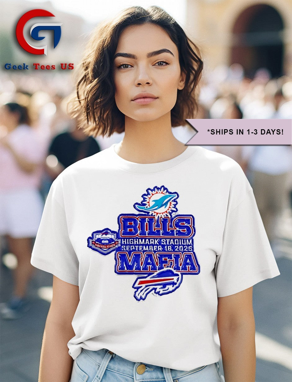 Bills vs Dolphins Farewell Season Gameday Football 2025 shirt