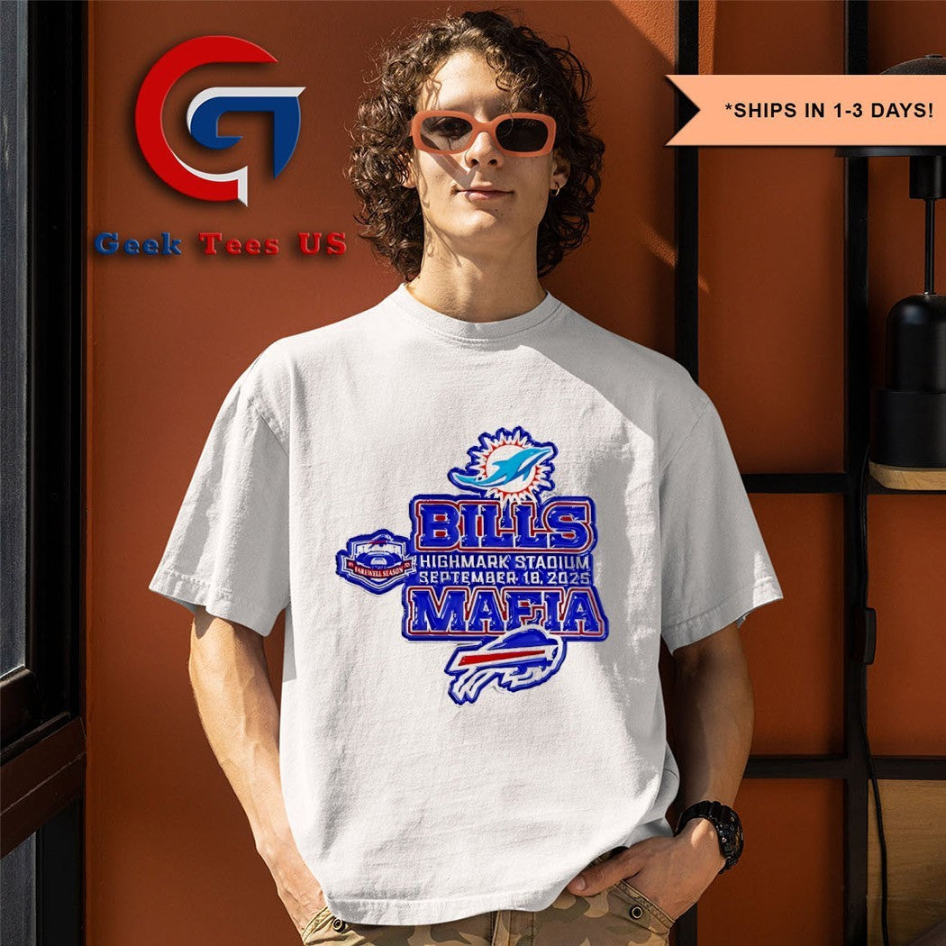 Bills vs Dolphins Farewell Season Gameday Football 2025 shirt
