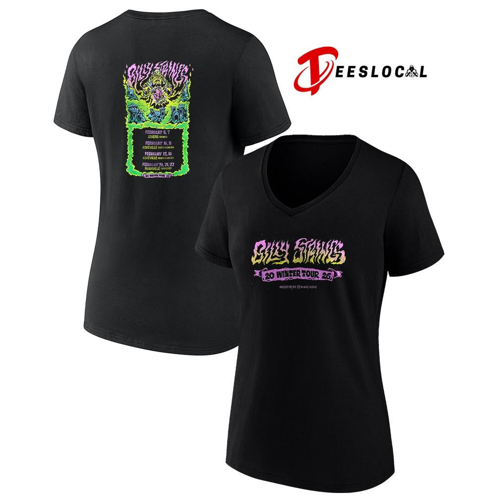 Billy Strings Winter tour 2026 date schedule shirt