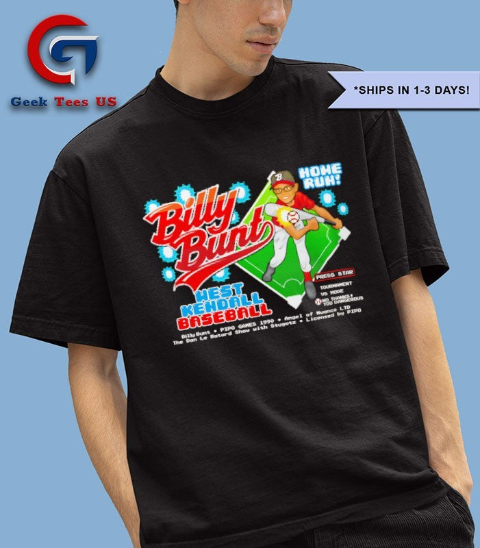 Billy bunt west kendall baseball video game shirt