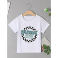 "Birthday Boy" Cute Cartoon Letter Print-Attractive Visual Effect, Boy Leisure Short Sleeve T-shirt-Cool, Lightweight and Comfortable Summer Wear!