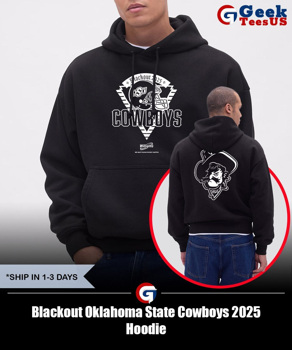 Blackout Oklahoma State Cowboys 2025 shirt