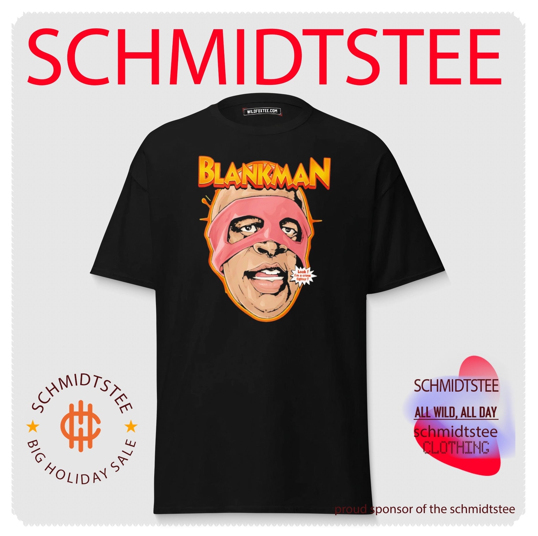 Blankman Crime Fighter Mask Shirt