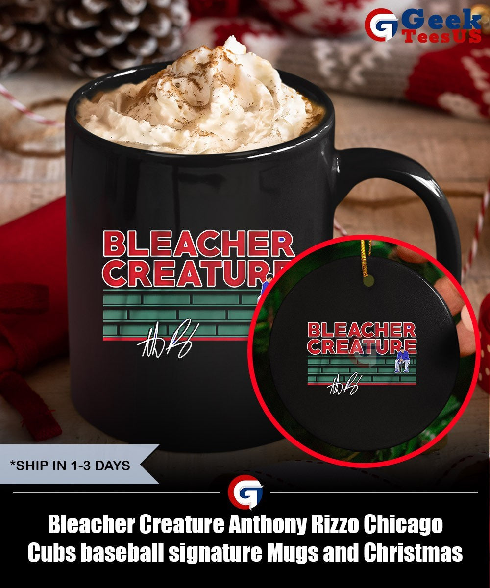 Bleacher Creature Anthony Rizzo Chicago Cubs baseball signature shirt