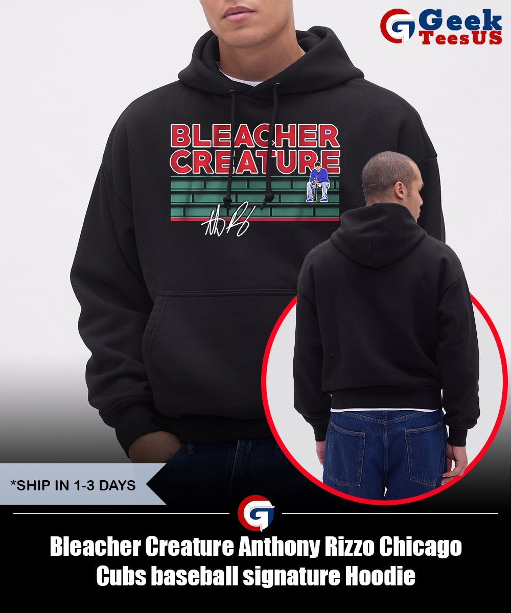 Bleacher Creature Anthony Rizzo Chicago Cubs baseball signature shirt