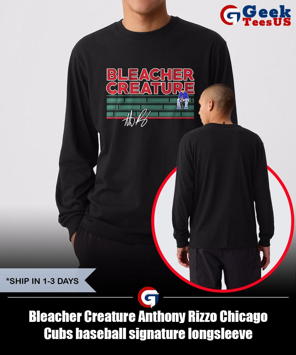 Bleacher Creature Anthony Rizzo Chicago Cubs baseball signature shirt