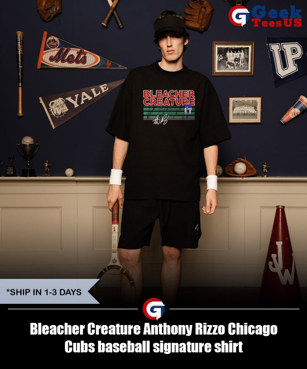 Bleacher Creature Anthony Rizzo Chicago Cubs baseball signature shirt