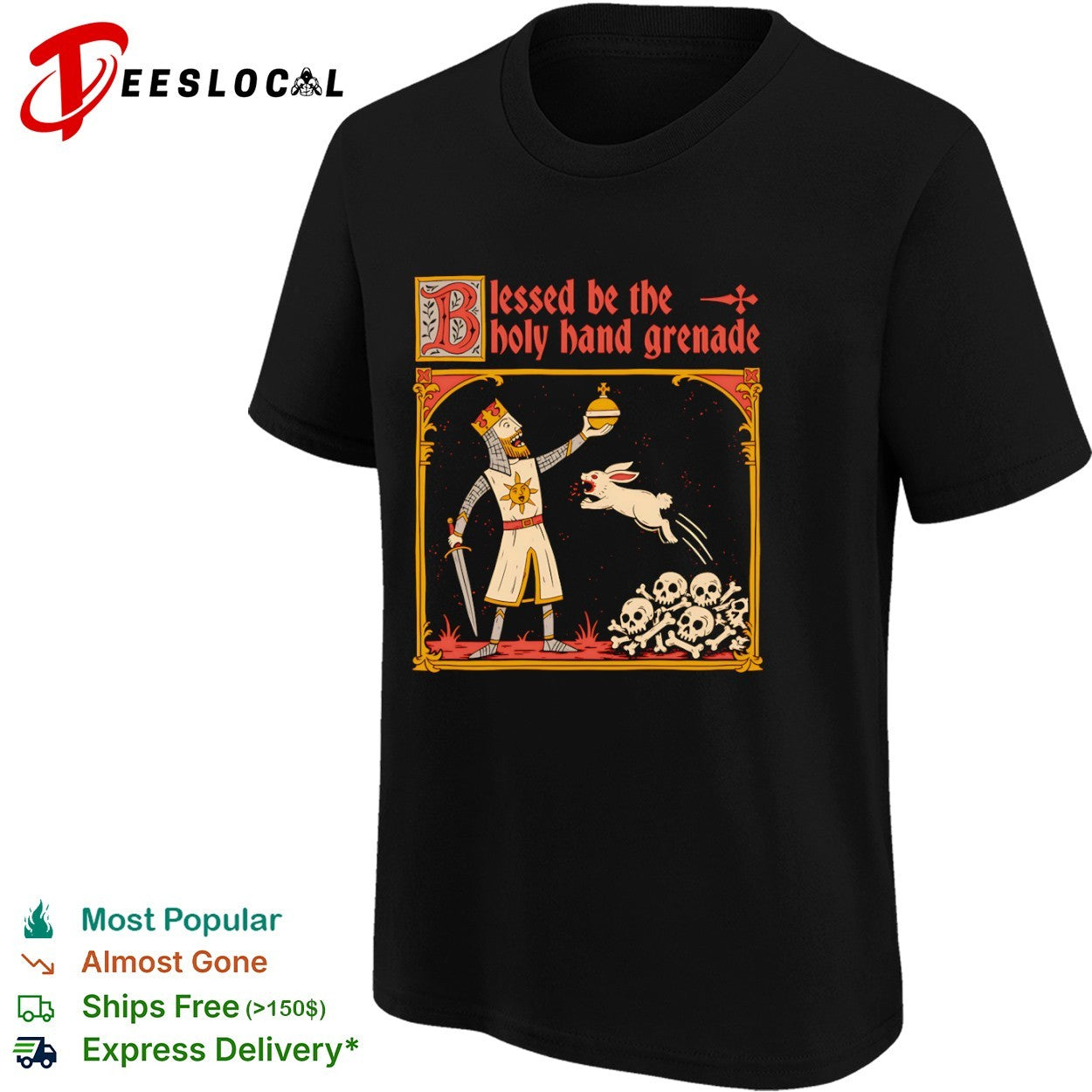 Blessed Be the Holy Hand Grenade Monty Python shirt