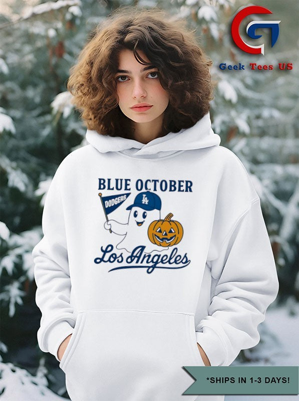 Blue October Ghost LA Dodgers World Series 2025 Halloween shirt