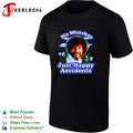 Bob Ross no mistakes just happy accidents big head shirt