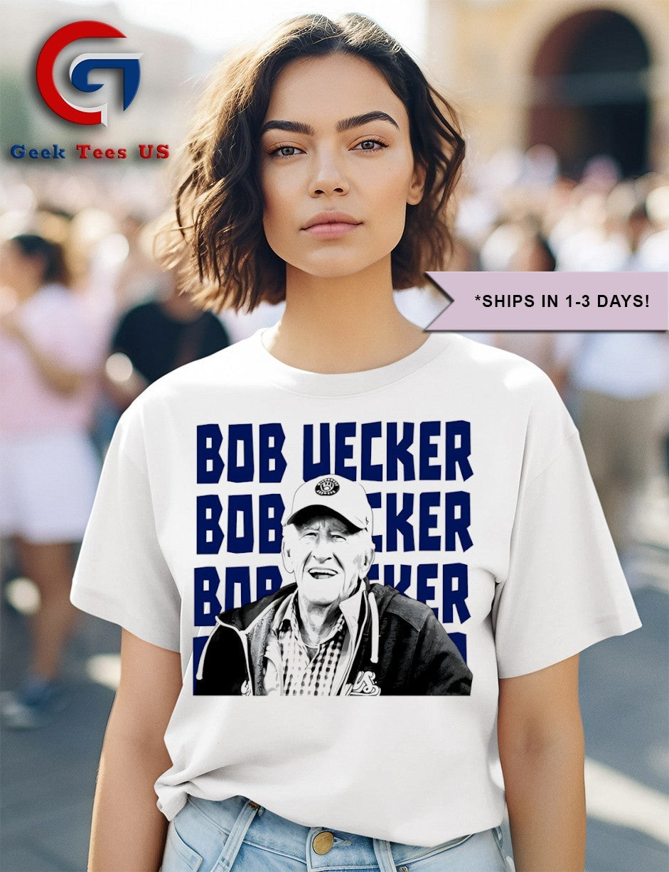 Bob Uecker sports commentator Milwaukee Brewers shirt