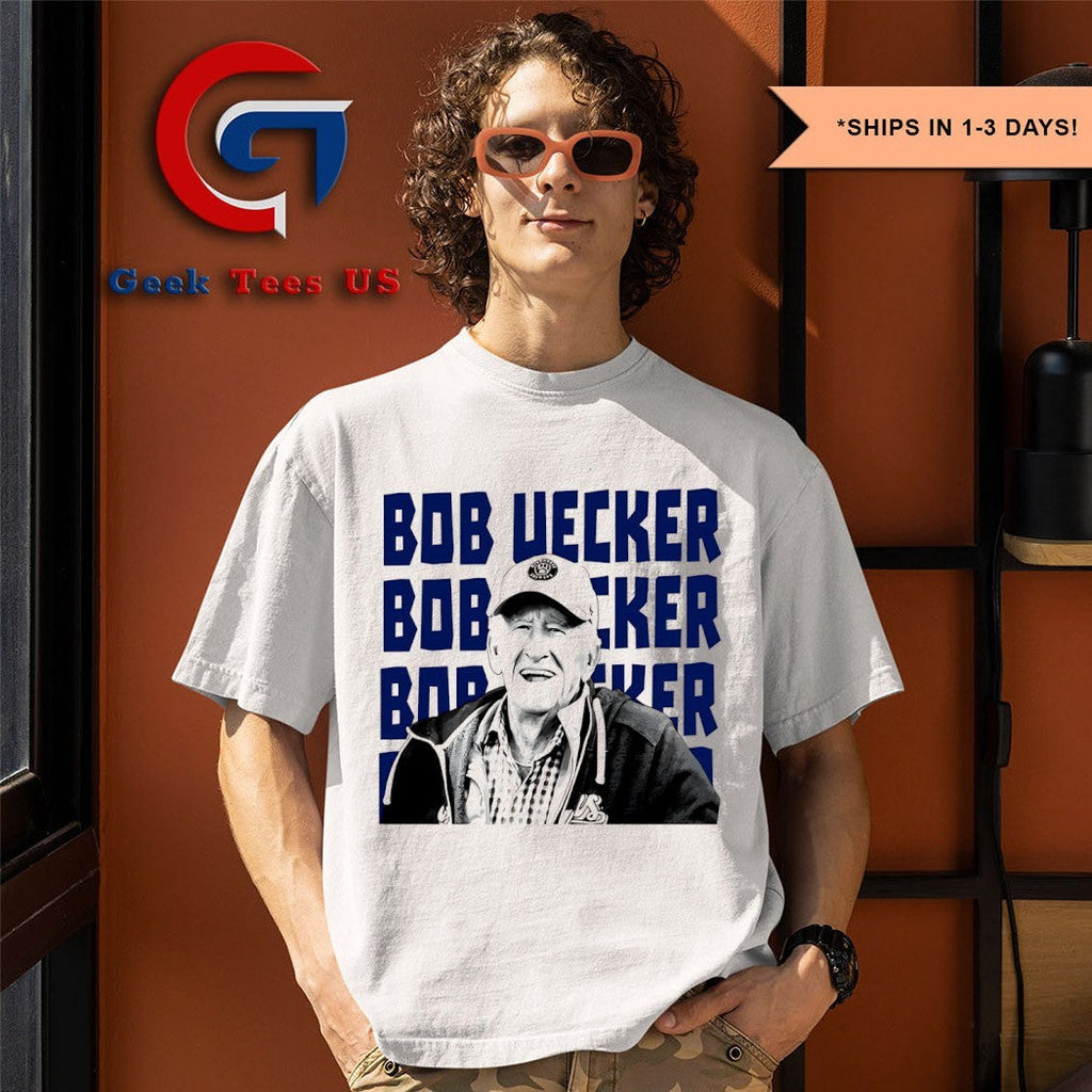 Bob Uecker sports commentator Milwaukee Brewers shirt