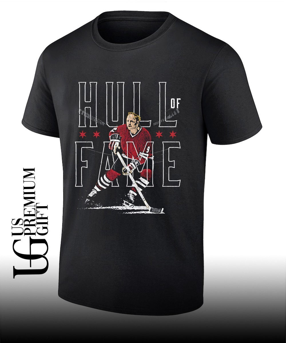 Bobby Hull Chicago Hull Of Fame Chicago Blackhawks hockey signature shirt