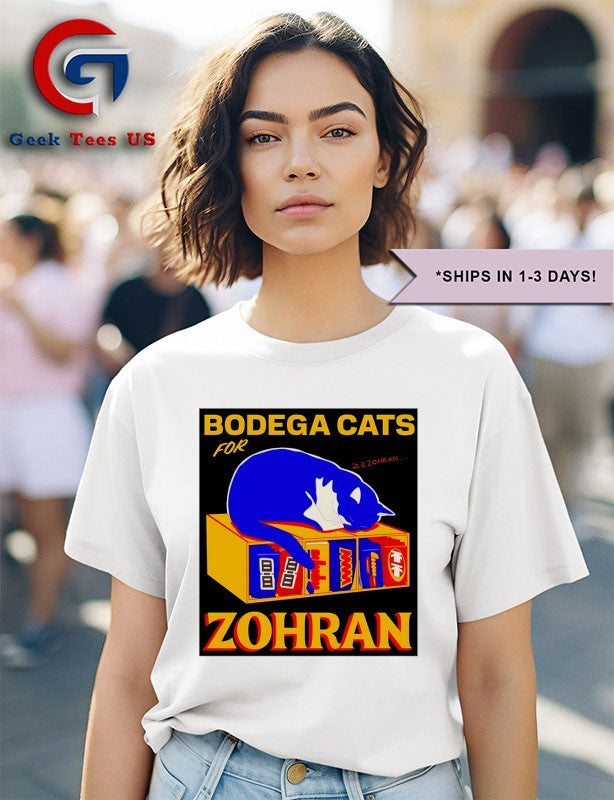 Bodega Cats For Zohran Mamdani 2025 shirt