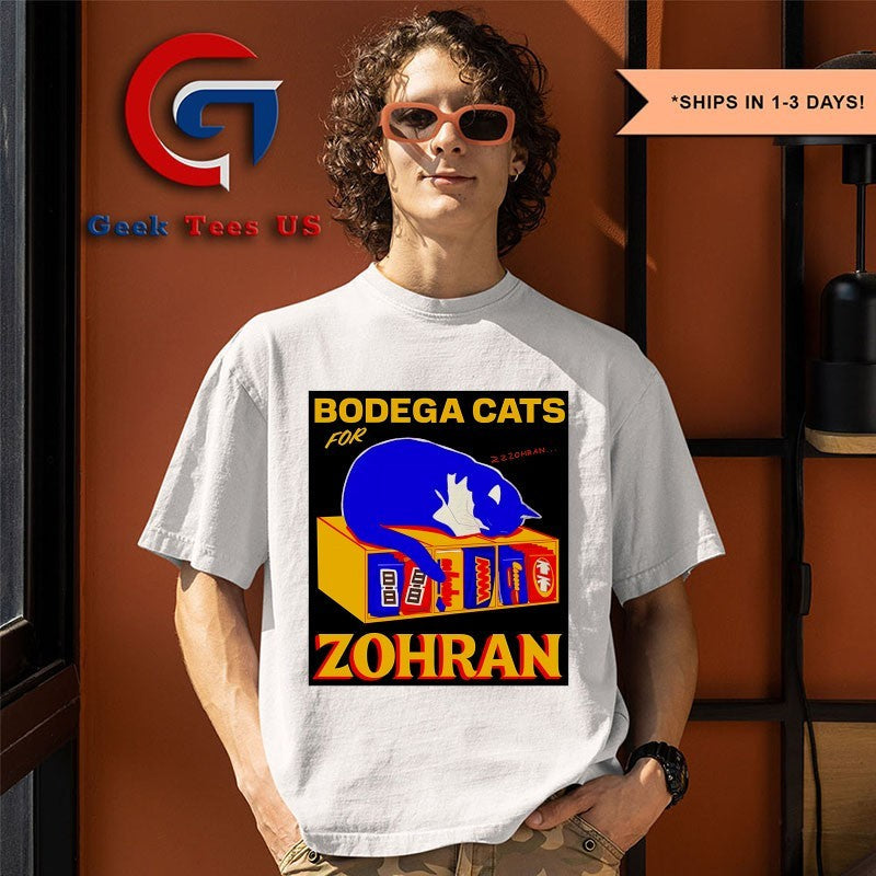 Bodega Cats For Zohran Mamdani 2025 shirt