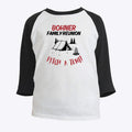 Bohner Family Reunion Pitch A Tent Raglan T Shirt
