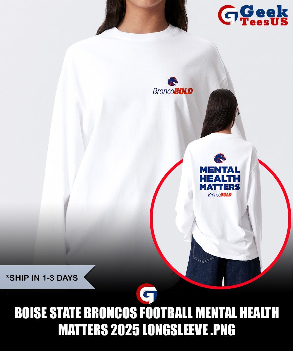 Boise State Broncos Football Mental Health Matters 2025 shirt