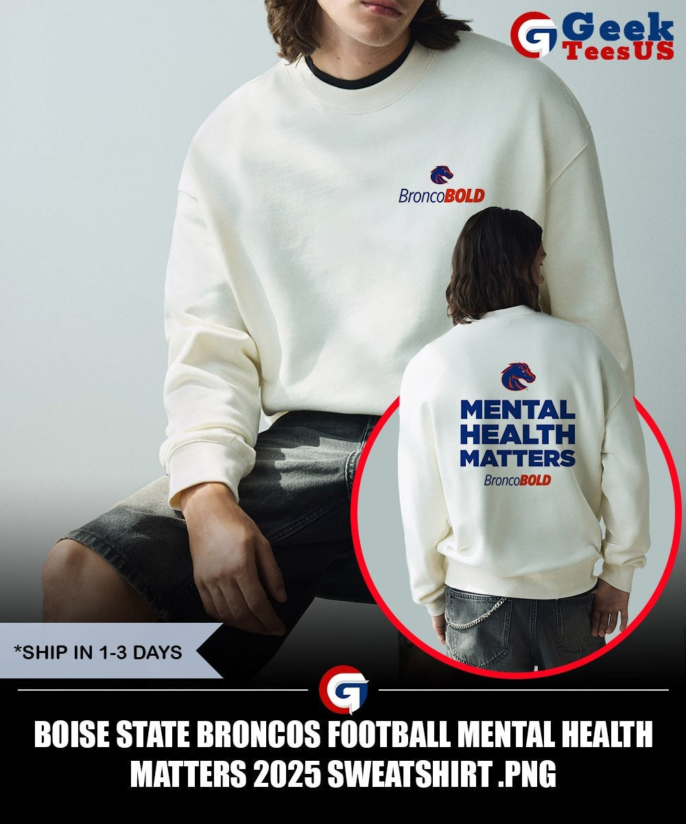 Boise State Broncos Football Mental Health Matters 2025 shirt