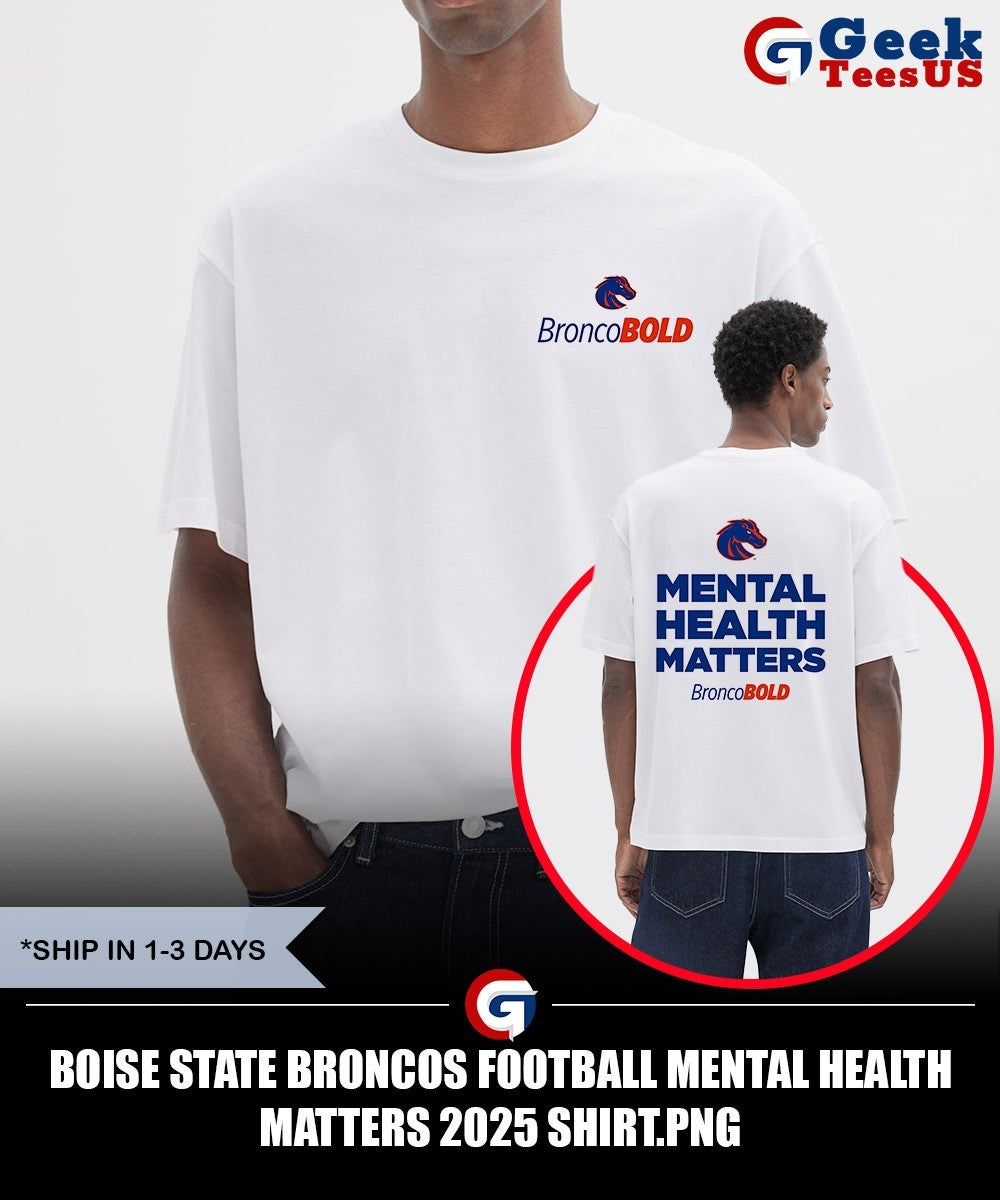 Boise State Broncos Football Mental Health Matters 2025 shirt