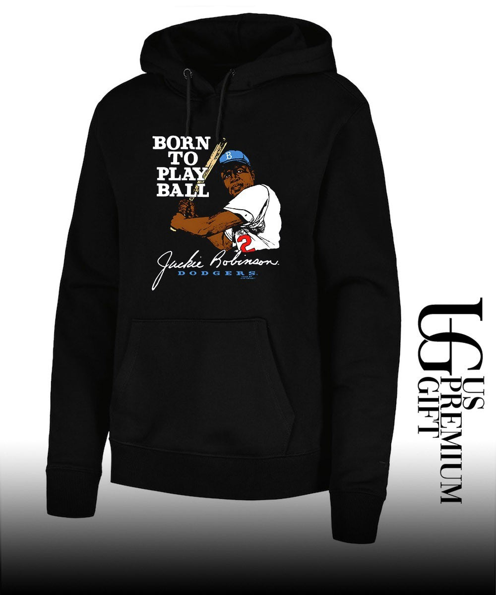 Born To Play Ball Jackie Robinson Blue Brooklyn Dodgers baseball signature shirt