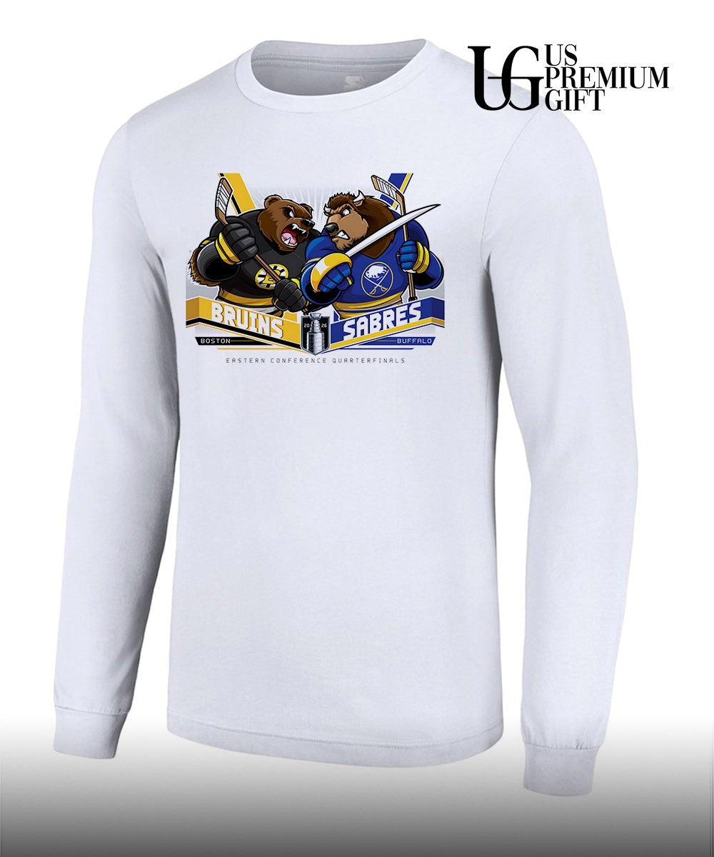 Boston Bruins vs Buffalo Sabres NHL Stanley Cup 2026 mascot shirt