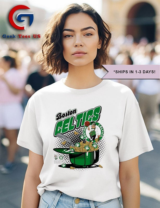 Boston Celtics Cereal Bowl NBA 2025 graphic shirt