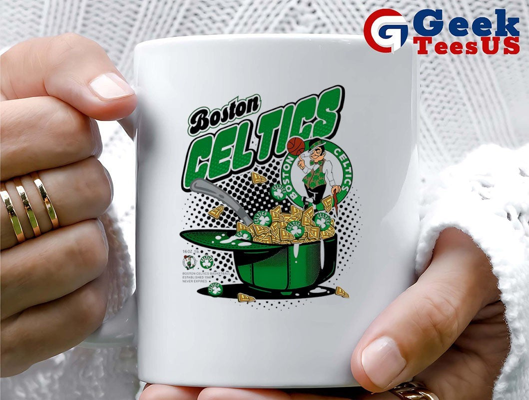 Boston Celtics Cereal Bowl NBA 2025 graphic shirt