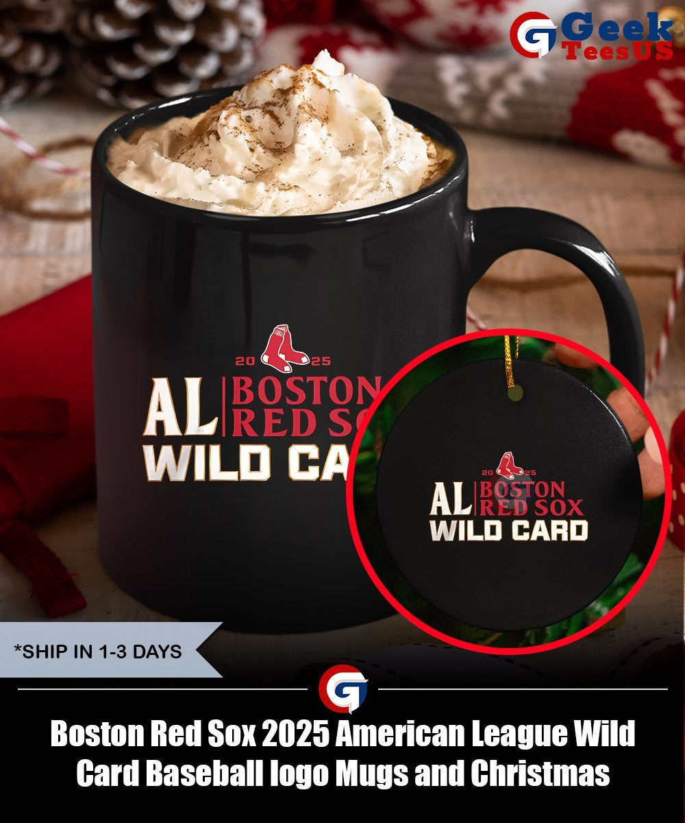 Boston Red Sox 2025 American League Wild Card Baseball logo shirt