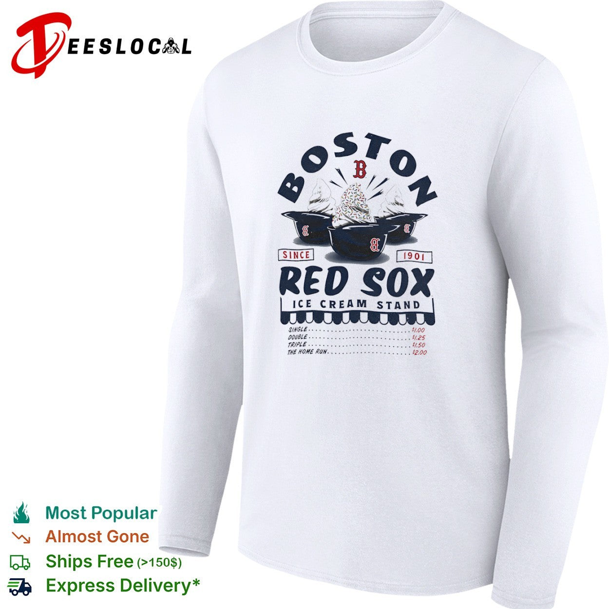 Boston Red Sox Ice Cream Stand Since 1901 shirt
