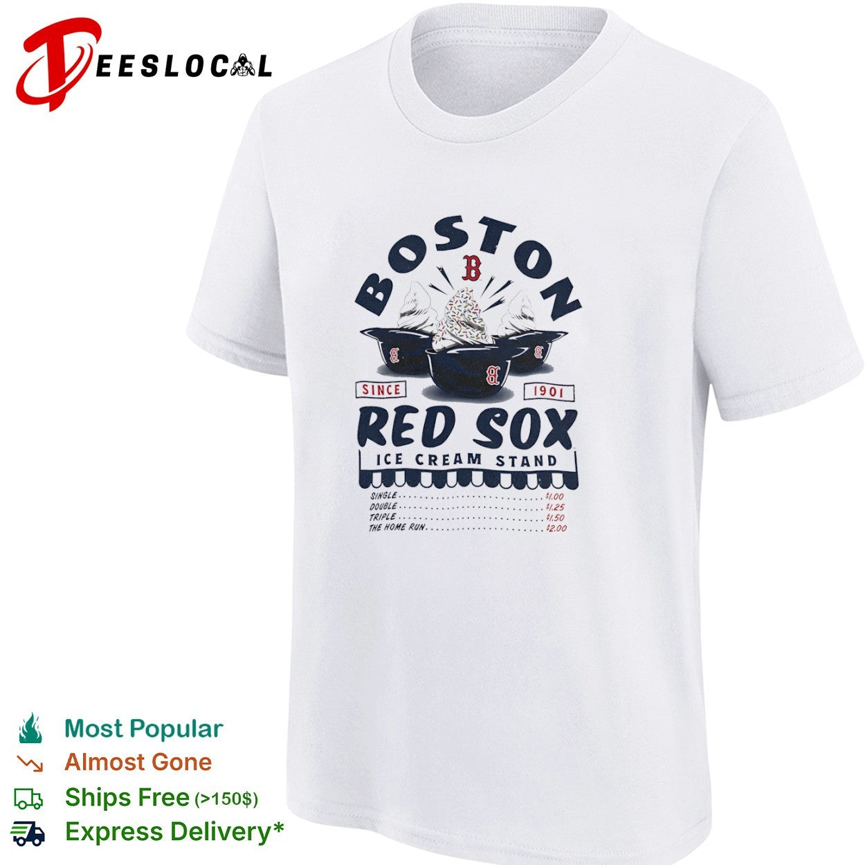 Boston Red Sox Ice Cream Stand Since 1901 shirt