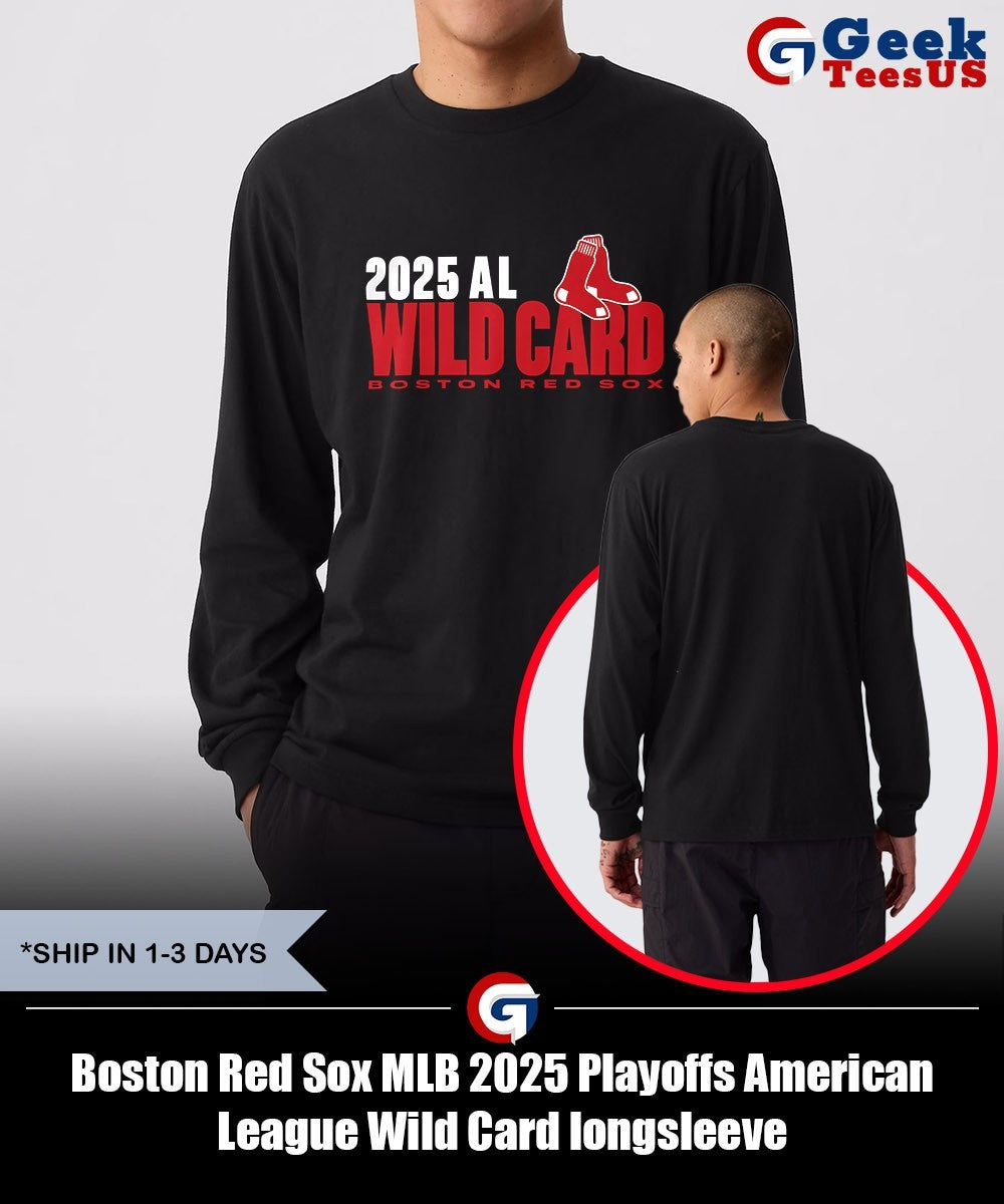 Boston Red Sox MLB 2025 Playoffs American League Wild Card shirt
