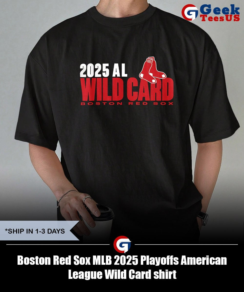 Boston Red Sox MLB 2025 Playoffs American League Wild Card shirt