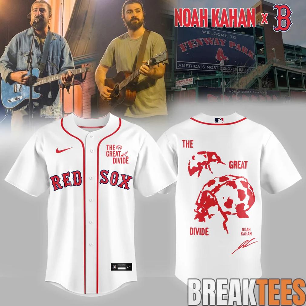 Boston Red Sox x Noah Kahan – The Great Divide Tour 2026 Baseball Jersey