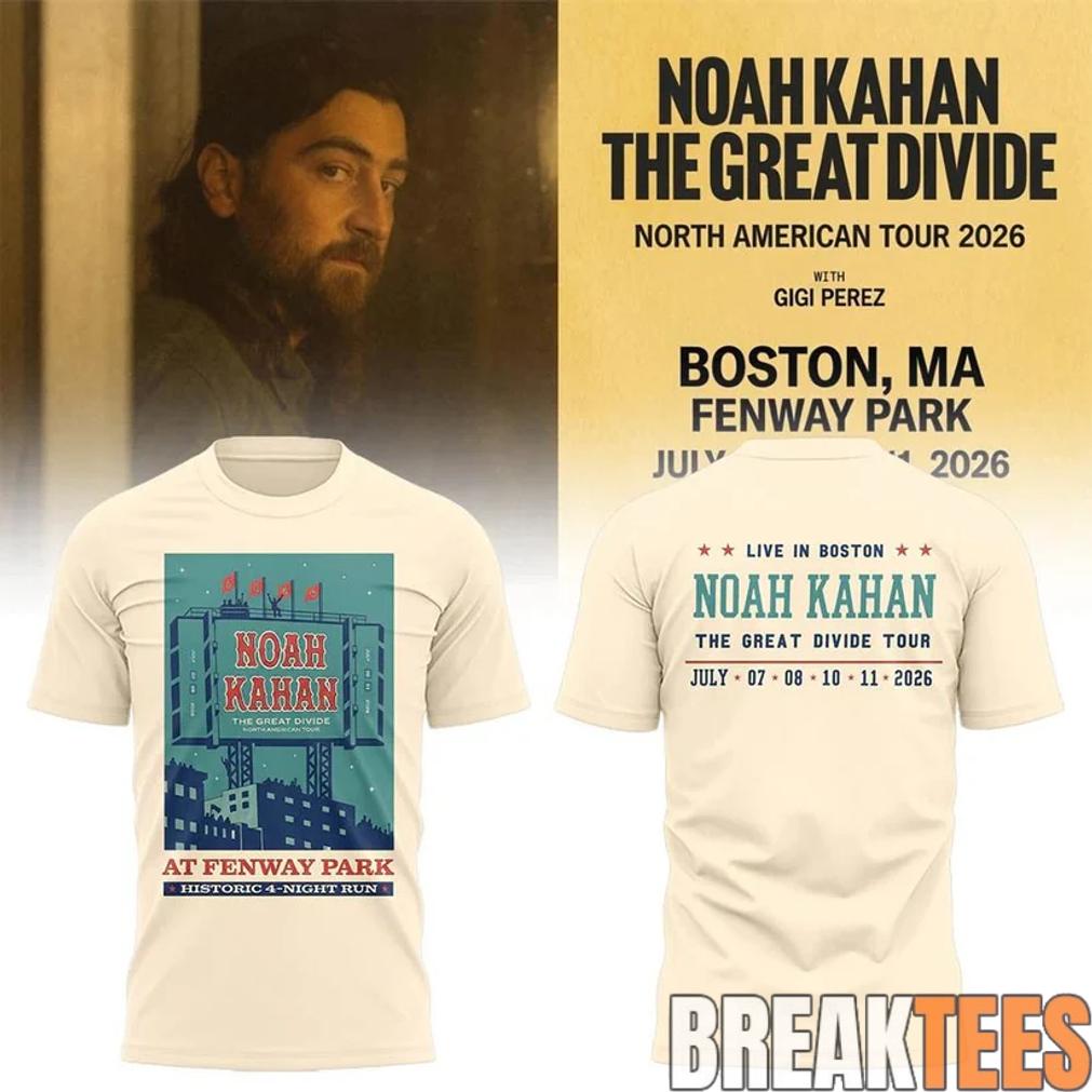 Boston Red Sox x Noah Kahan – The Great Divide Tour 2026 Shirt