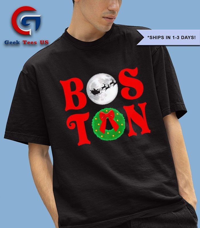 Boston Stacked Christmas 2025 shirt