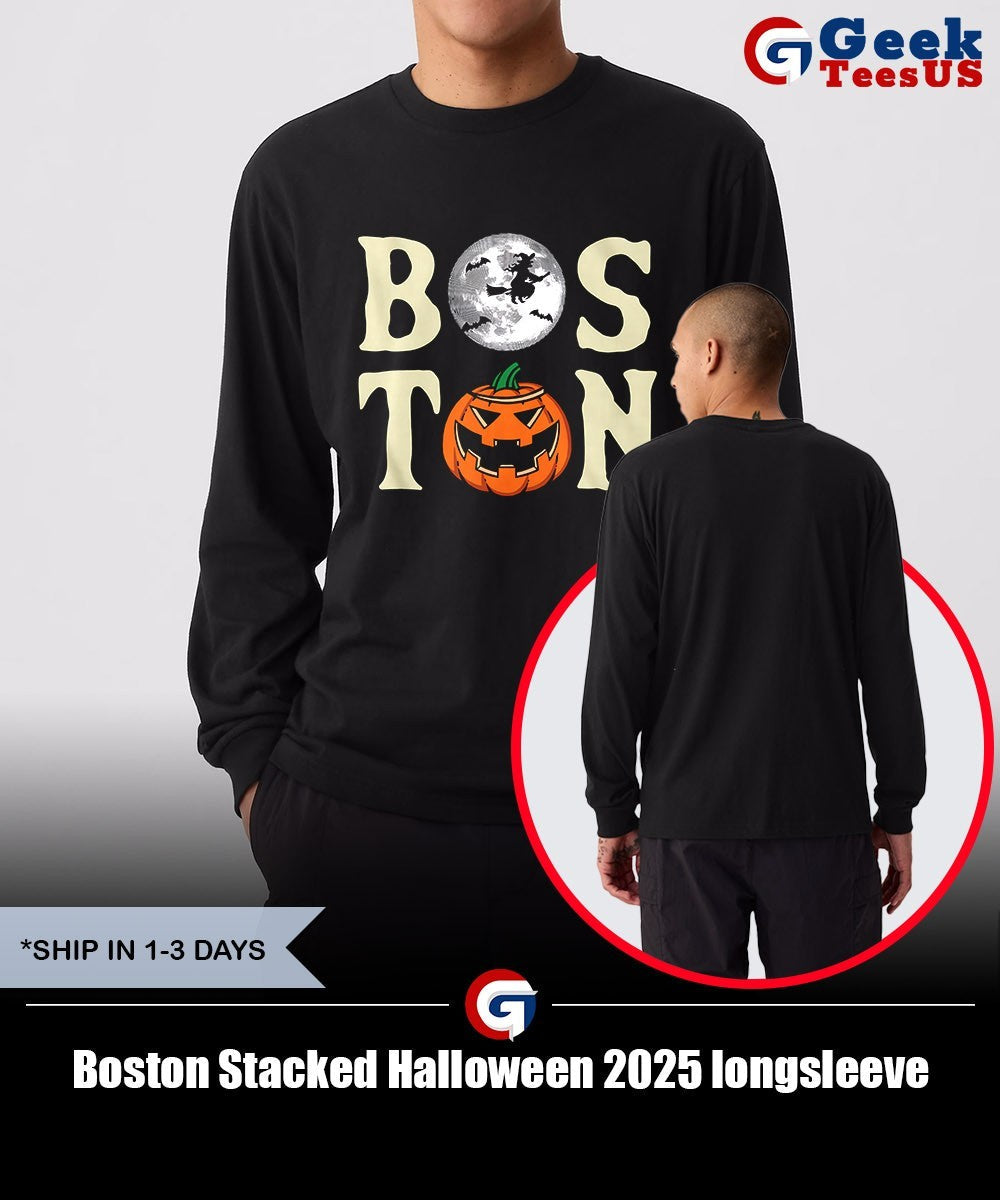 Boston Stacked Halloween 2025 shirt
