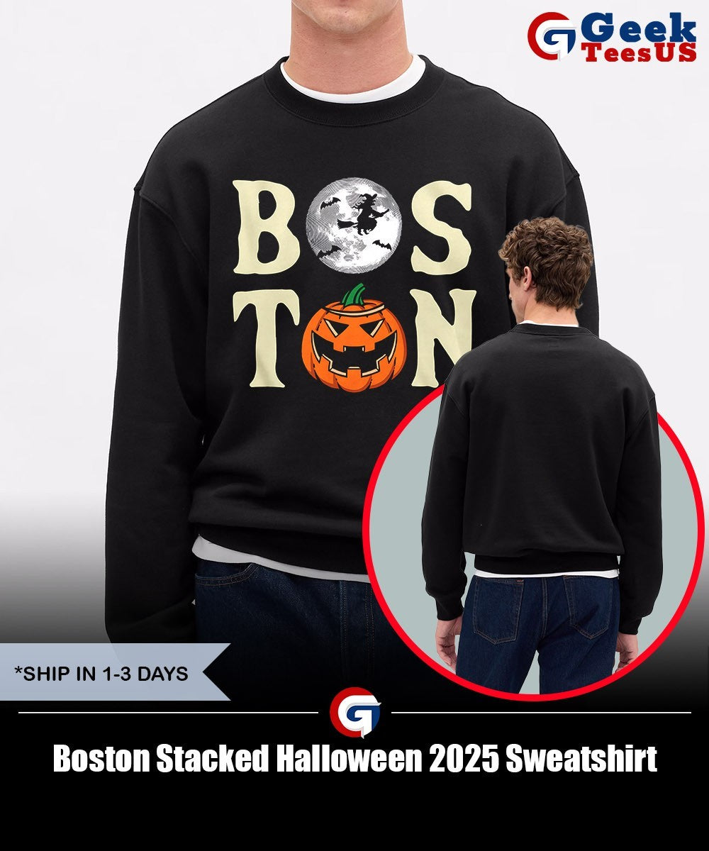 Boston Stacked Halloween 2025 shirt