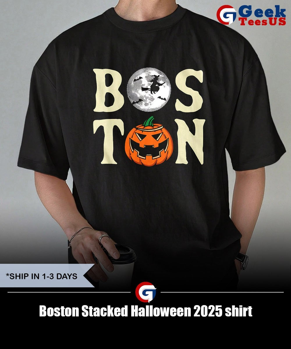 Boston Stacked Halloween 2025 shirt
