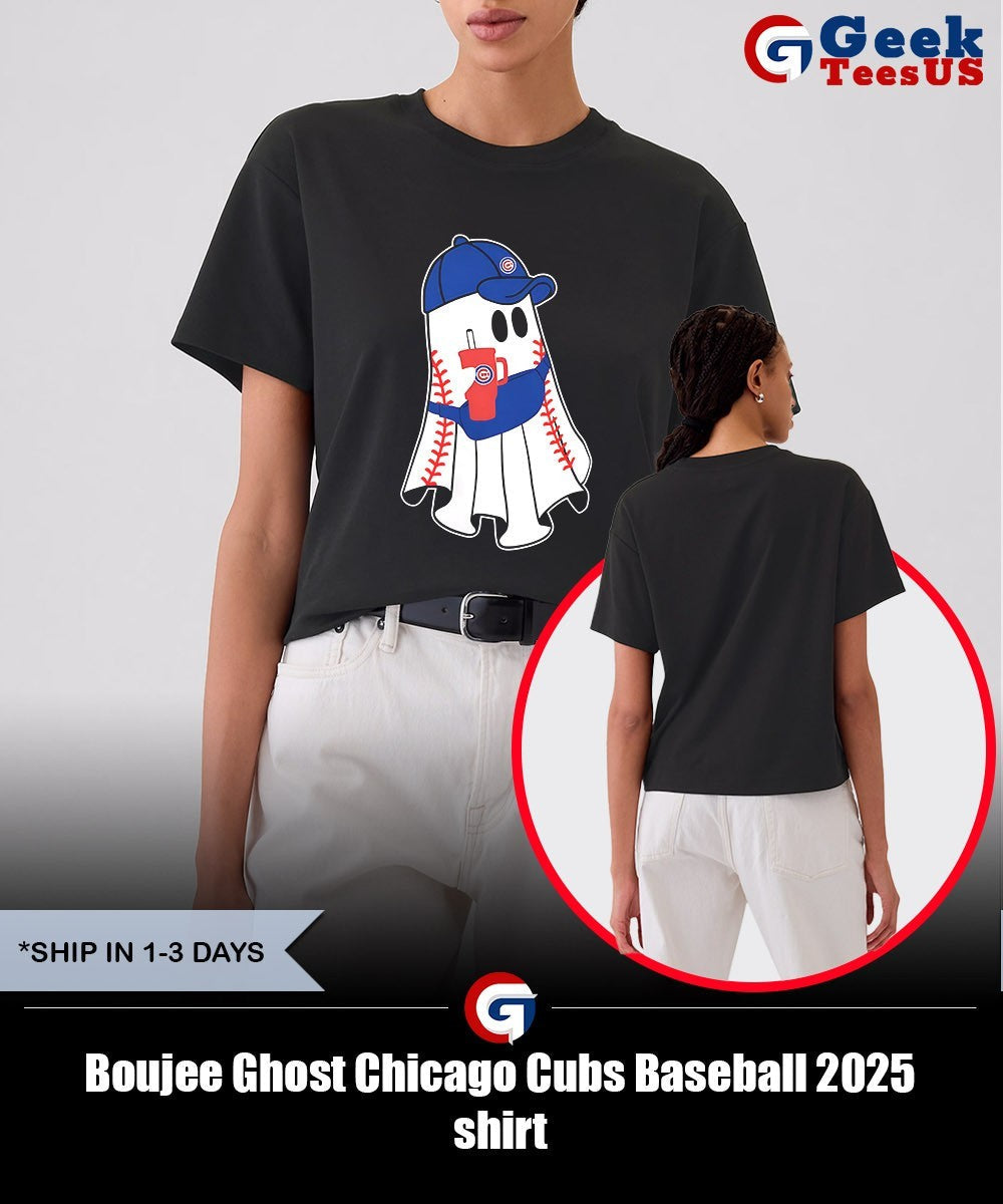 Boujee Ghost Chicago Cubs Baseball 2025 shirt