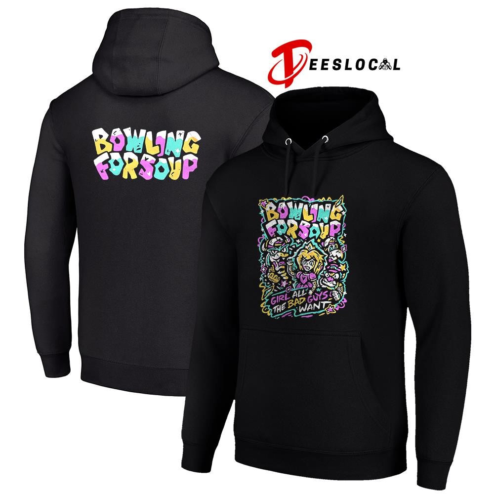 Bowling for Shop girl all the bad guys want graphic shirt
