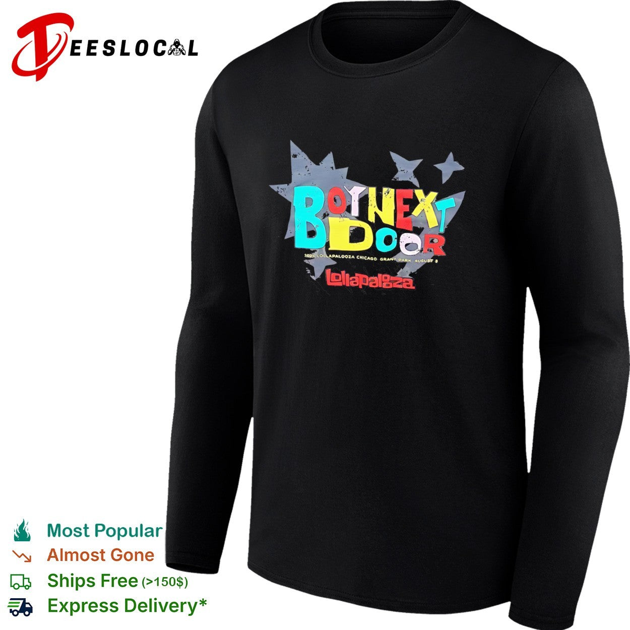 BoyNextDoor Lollapalooza 2025 Chicago Grant Park August 3 shirt
