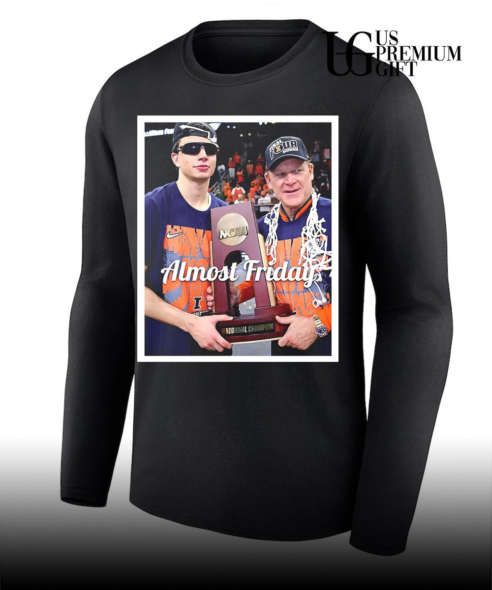 Brad Underwood Illinois Fighting Illini Final Four trophy shirt