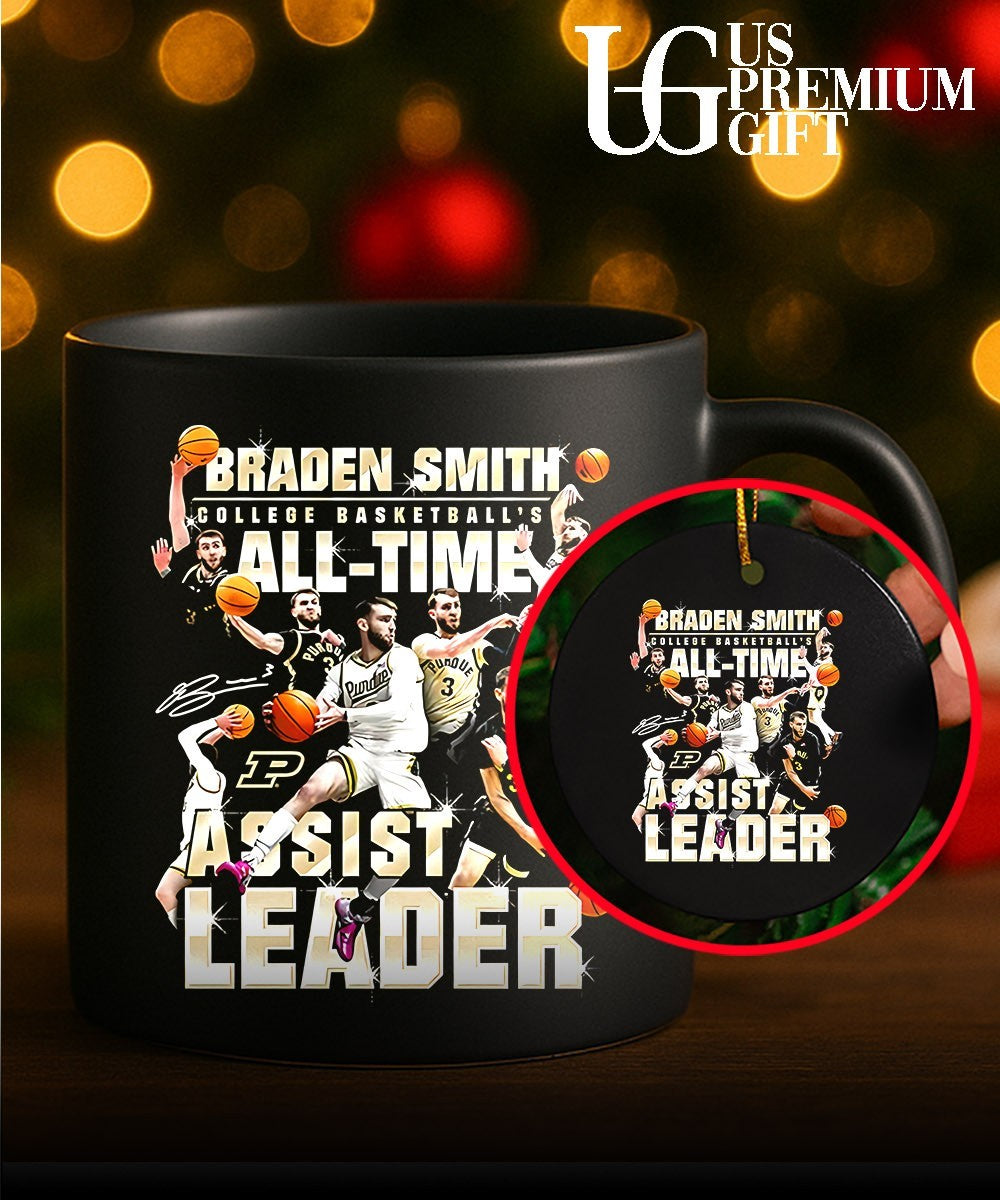 Braden Smith Purdue Boilermakers College Basketball All-Time Assists graphic shirt