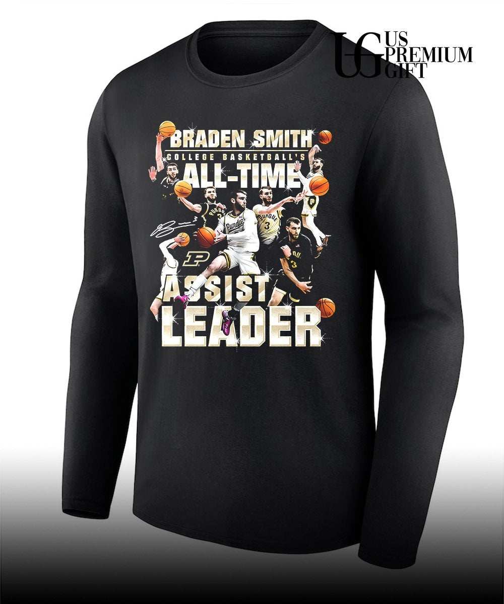 Braden Smith Purdue Boilermakers College Basketball’s All Time Assist Leader shirt